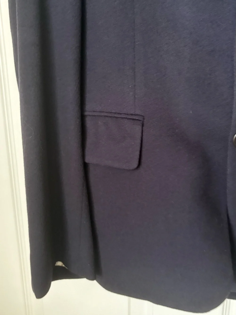 J. Crew Men's Black Three-Button Wool Blazer